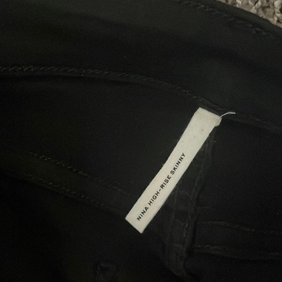 rag & bone nina high rise skinny black denim size 24 - Picture 14 of 16